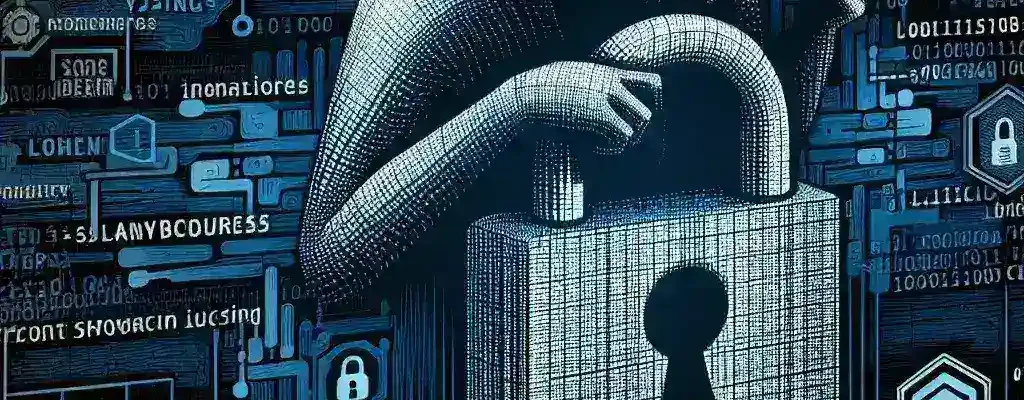 "Visual representation of a hacker manipulating software code, highlighting techniques used to bypass software licensing restrictions in cybersecurity."