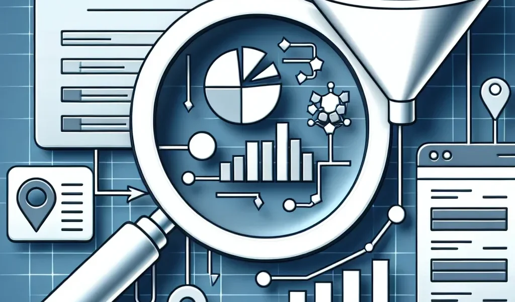 "Illustration of Google SERP API interface displaying search results data extraction for enhanced SEO analysis and keyword research."